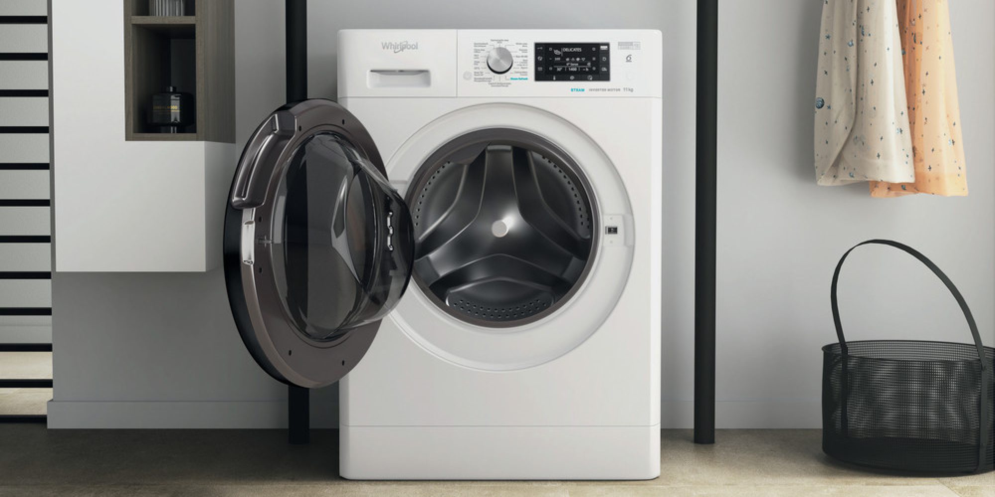 Whirlpool wasmachines hebben een sterke motor en gaan lang mee.